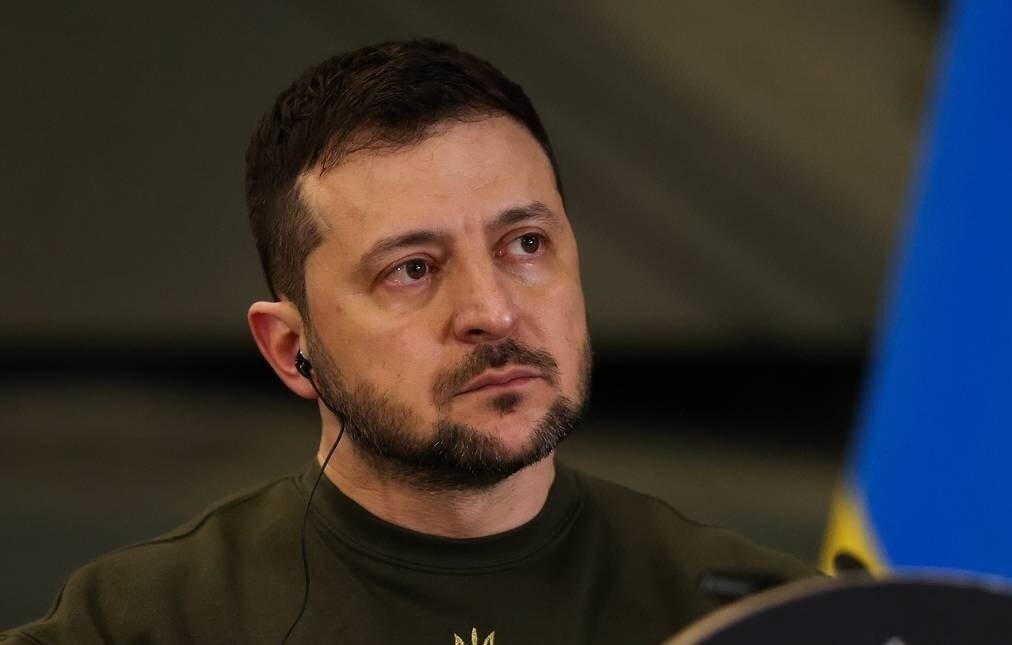    Президент Украины Владимир Зеленский  EPA-EFE/HOLLIE ADAMS/POOL