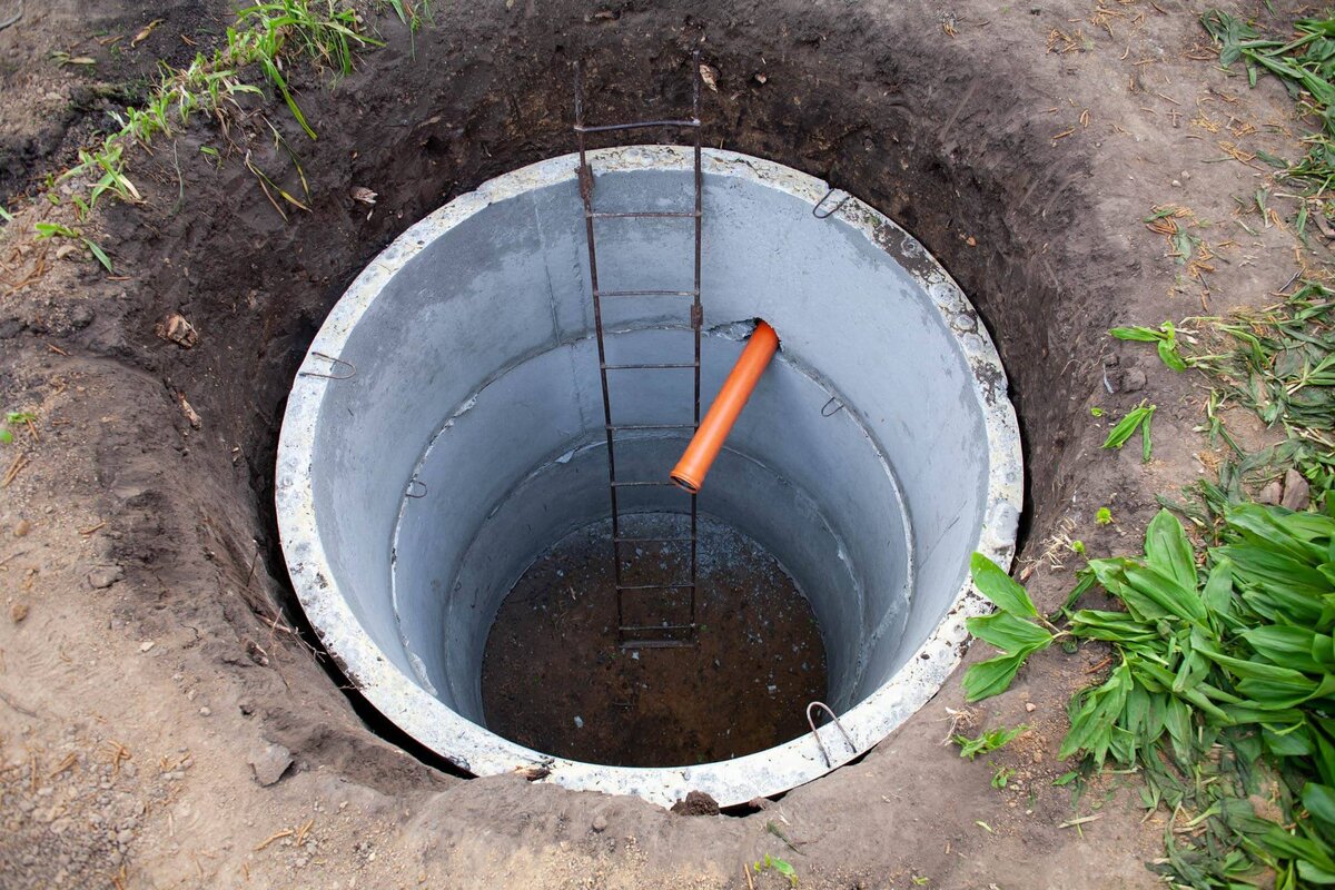 Выгребная яма из бетонных колец - 3 кольца КС10 без замка – Септик irhidey.ru