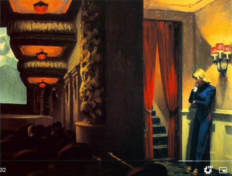 Оригинальное изображение. Картина американского художника-реалиста Эдварда Хоппера, написанная в 1939 году. Хранится в Нью-Йоркском музее современного искусства в Нью-Йорке.