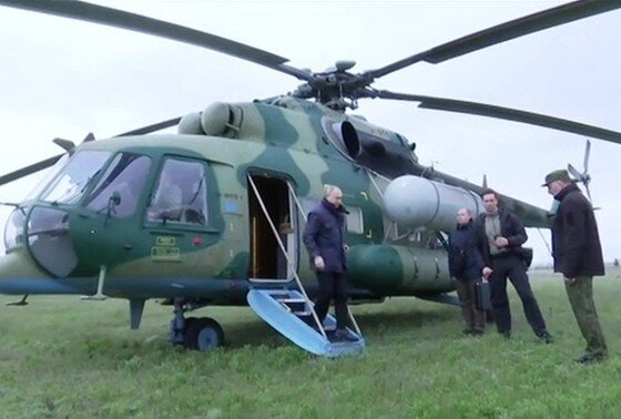    Президент РФ Владимир Путин в штабе группировки «Днепр» на Херсонском направлении