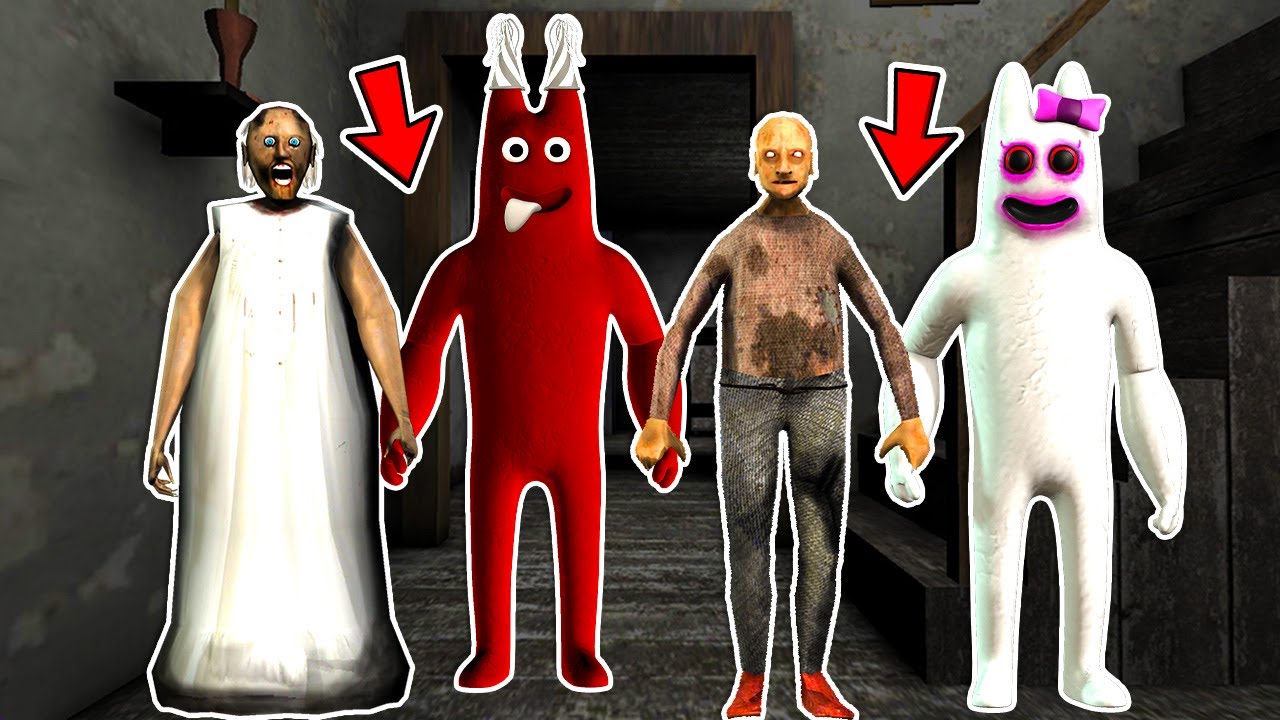 Granny vs Grandpa vs Banban vs Banbaleena ► funny horror animation granny  parody game