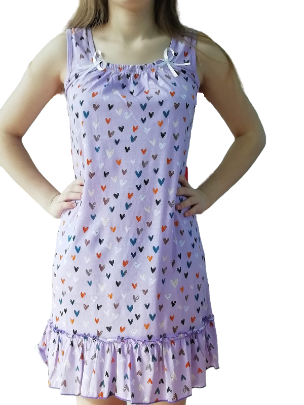 Сорочка жен Браво арт.70-08 Узбекистан-состав 100х/б р.48,50,52,54,56 широкая бретель 364р.