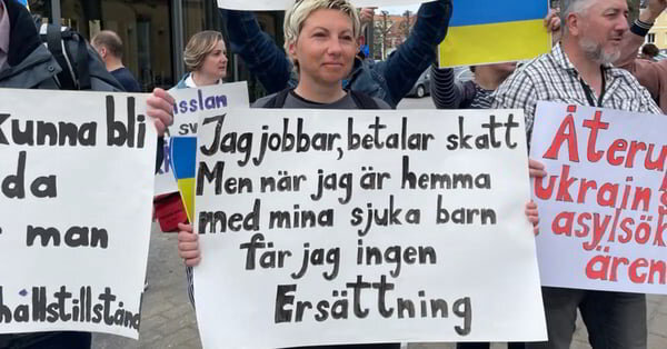    Украинские беженцы возмущены шведскими законами