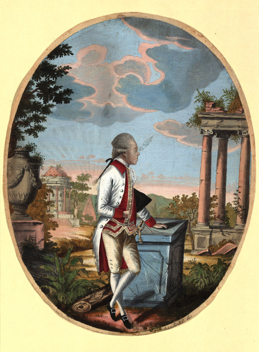 Großfürst Paul von Russland (1754-1801), der spätere Zar Paul I, 1782 год (Johann Hieronymus Löschenkohl, Венский музей)