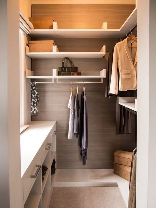 Как спроектировать гардеробную: варианты наполнения шкафов гардеробной комнаты
