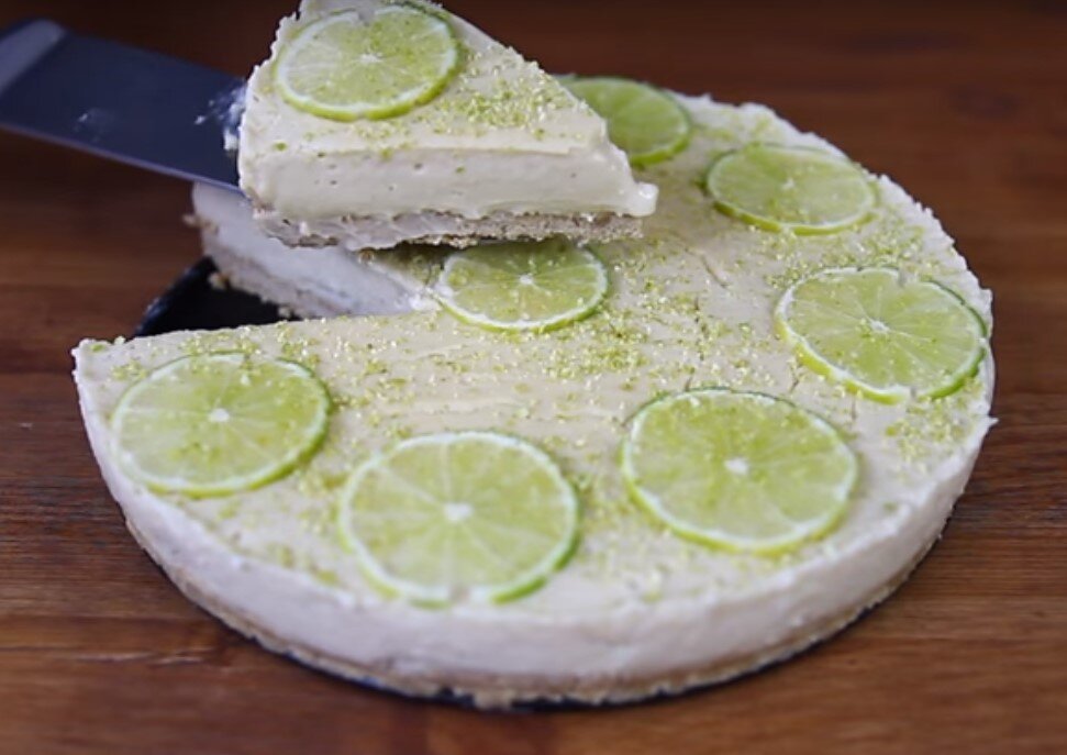 Лаймовый чизкейк без выпечки