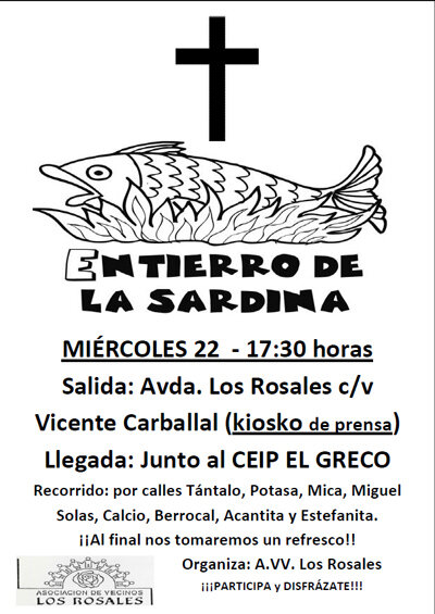 Приглашение на Похороны сардины, Лос Розалес, Испания