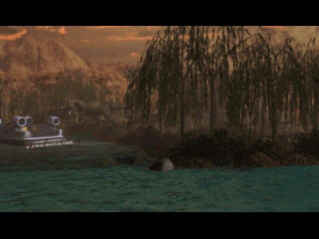 Если приглядеться, то можно увидеть как на вступительном ролике к транспорту подходит Ти-рекс.