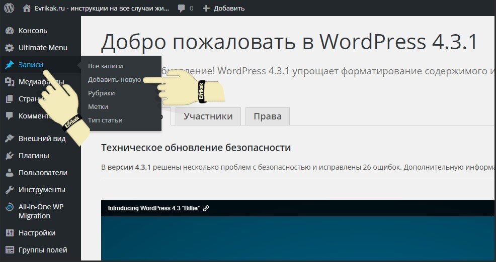 Вывести картинку wordpress