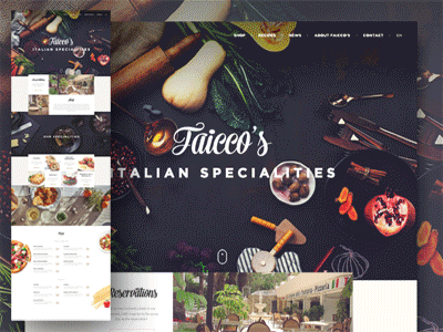 Faicco's Italian Restaurant Parallax on Dribbble