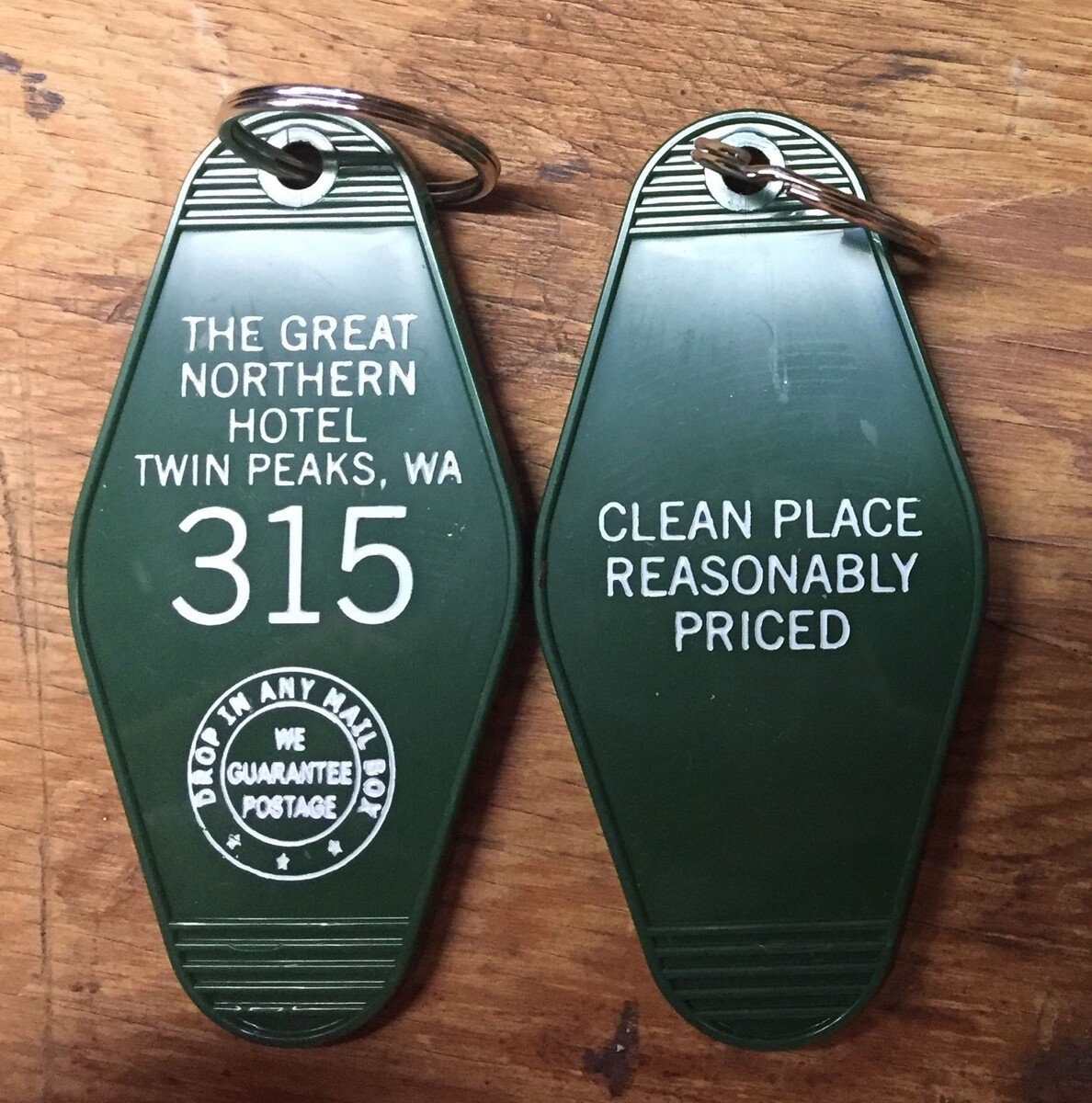 Брелок номер 315 отеля Great Northern из Твин Пикс