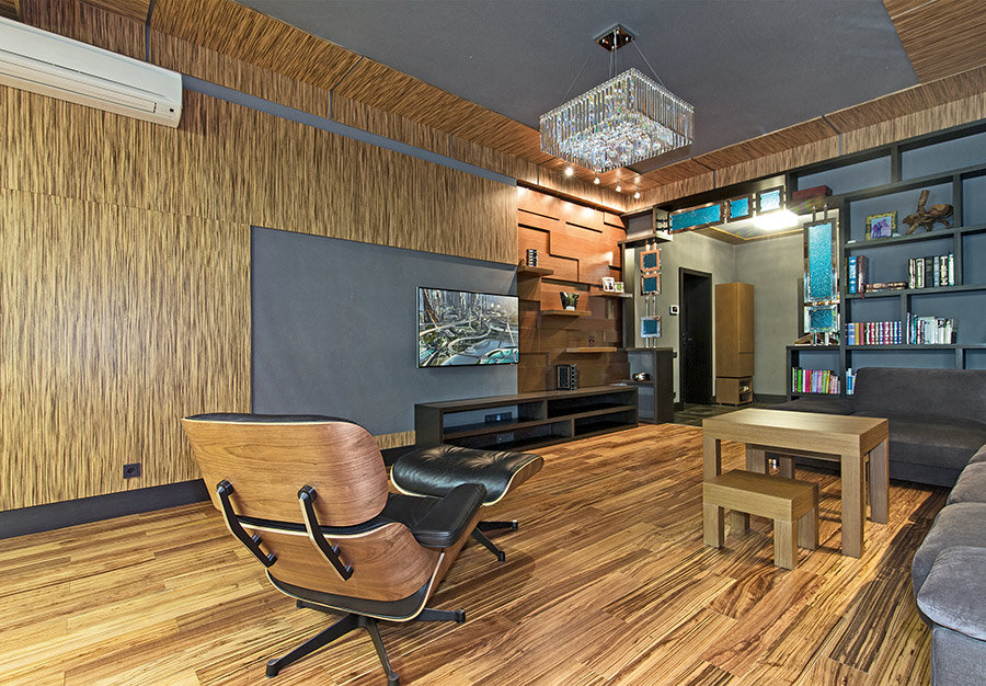 Гостиная-кухня-столовая