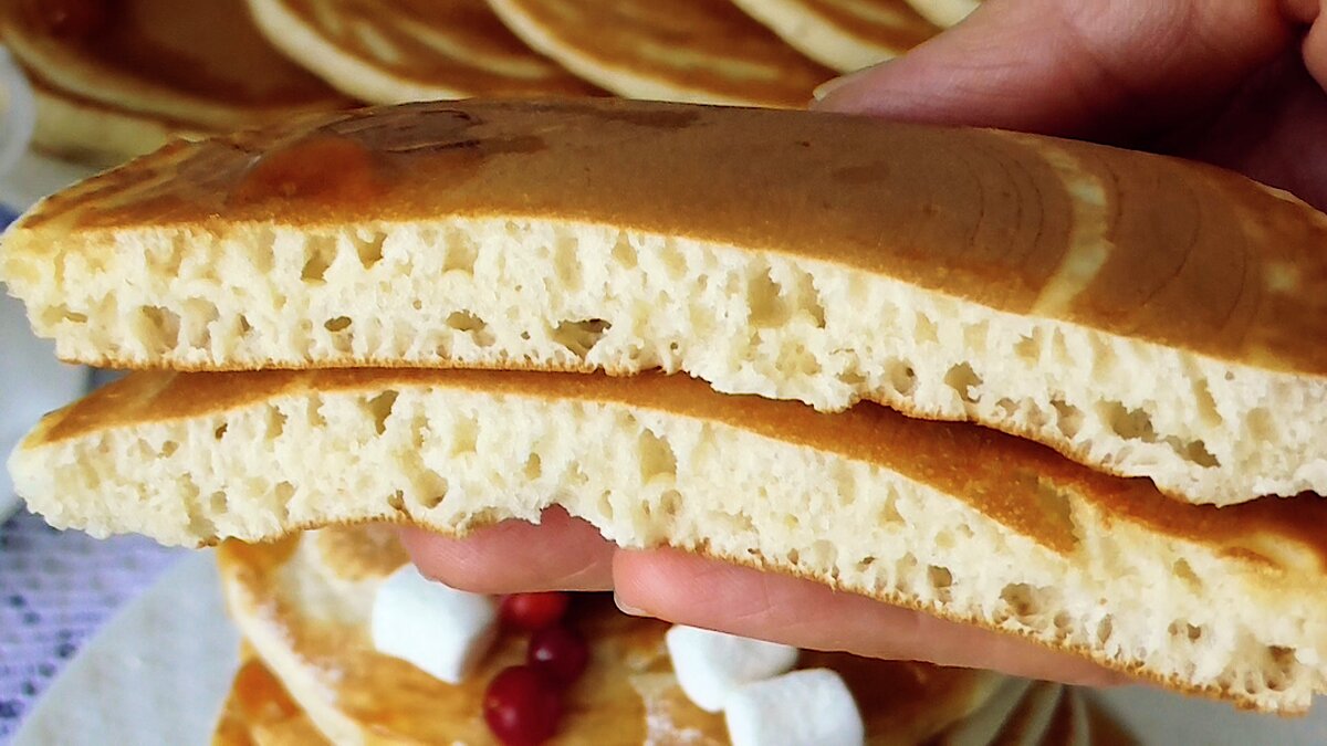 Классические Американские Панкейки✨ на молоке!🥛 Вкусный и Быстрый завтрак☕  | ПРОСТОРЕЦЕПТ | Дзен