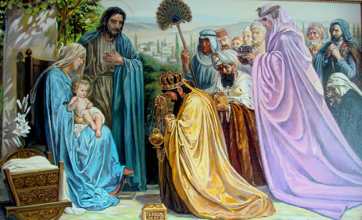 Поклонение волхвов младенцу Иисусу
