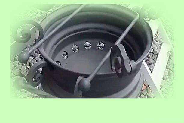 Как сделать мангал из старого автомобильного диска