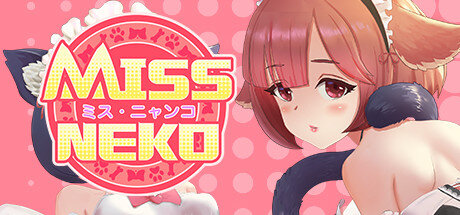 Логотип игры Miss Neko.  Выглядит заманчиво?)