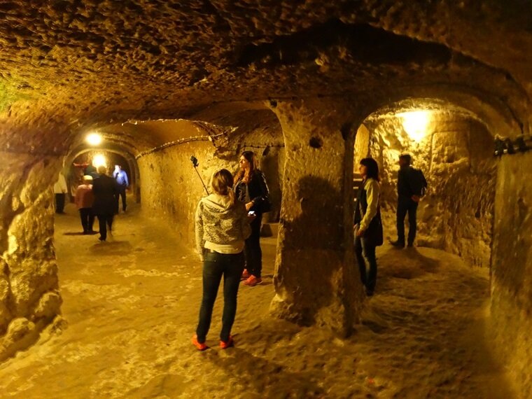 Турция деринкую подземный город