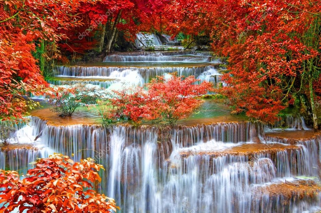 jungle waterfall       https://ru.depositphotos.com