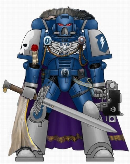 Судя по его виду, мечом он пользуется так же уверенно, как и болтером.. 