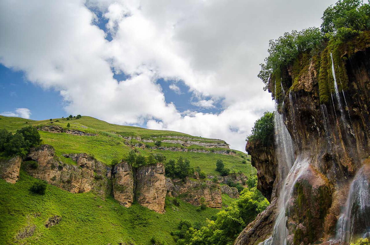 Медовые водопады Кабардино Балкария