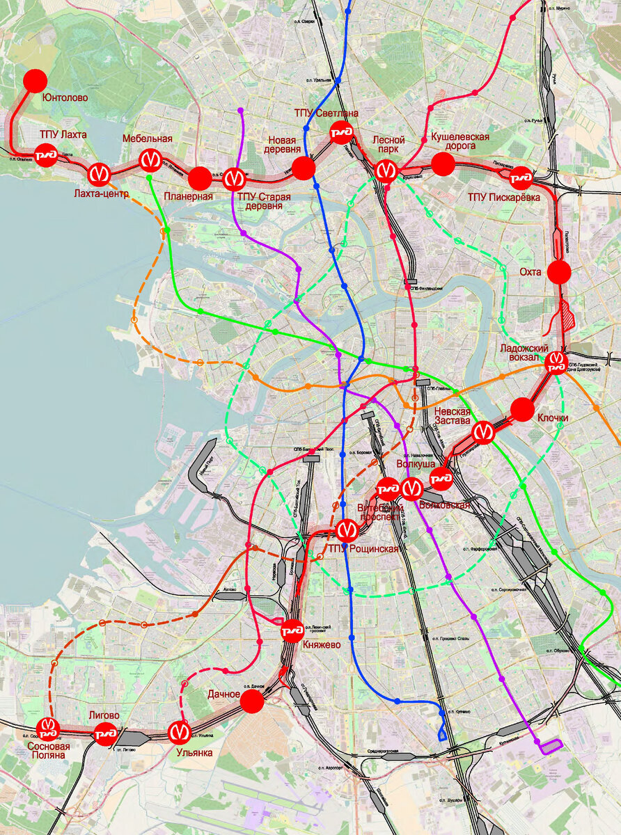 Трасса м32 спб схема на карте