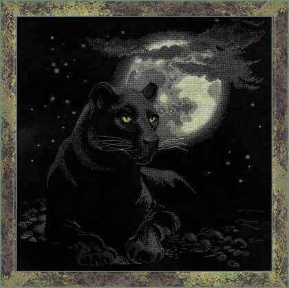 Набор для вышивания «МП Студия» Р-866 Черный кот (МП Студия)