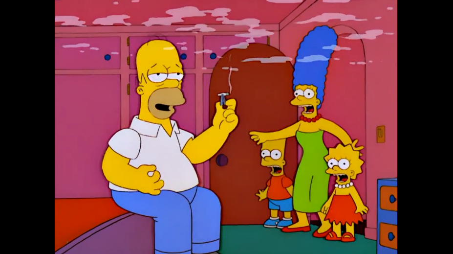 Гомер принимает лекарство от жуткой боли //Симпсоны (The Simpsons), s13e16 © 20th Century Fox Film Corporation