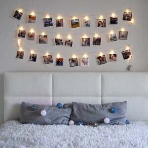 Гирлянда с прищепками для фотокарточек от Instalook