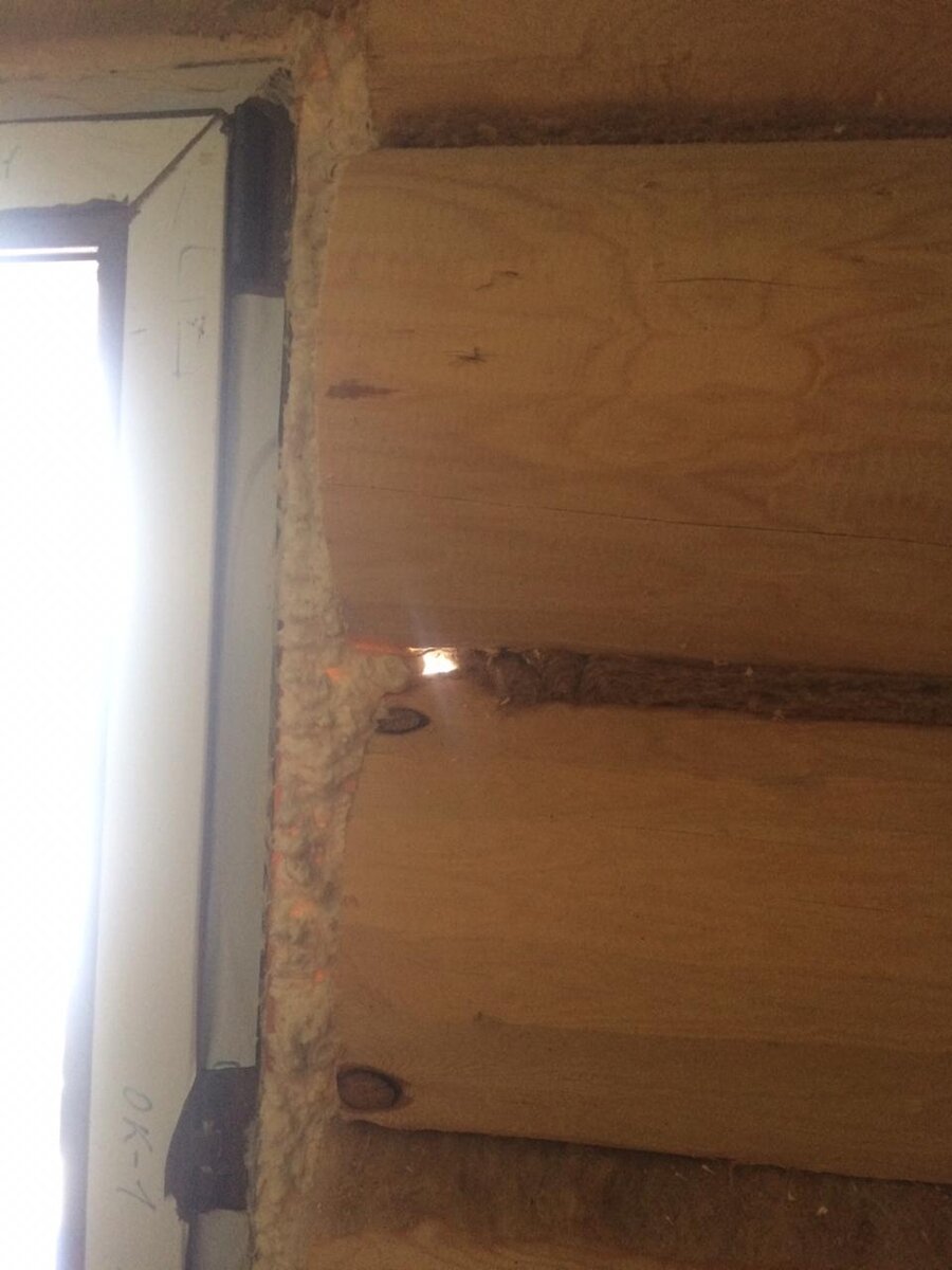 Зазор между бревнами