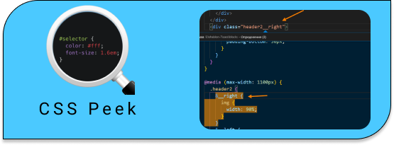 CSS Peek - определение стилей по id или классу объекта   