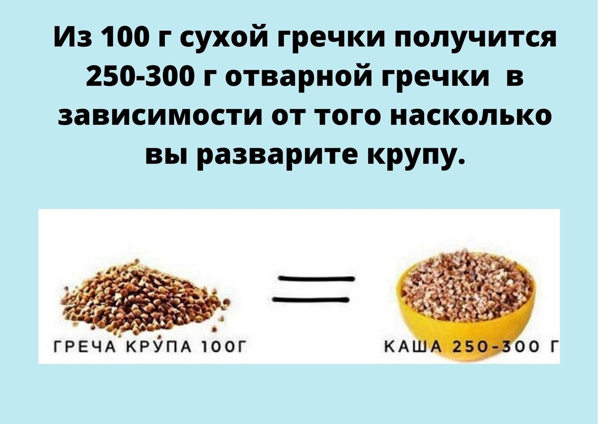 100 грамм гречки