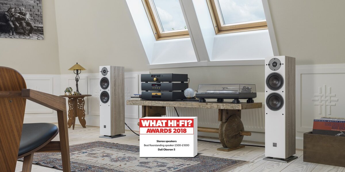 Напольная акустика DALI Oberon 5 несколько лет подряд получала награду What Hi-Fi? Awards
