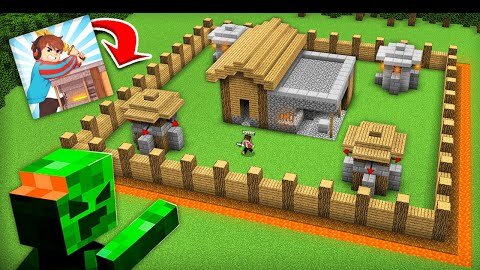 ЗАЩИТИЛ КУЗНИЦУ В МАЙНКРАФТЕ КАК В СВОЕЙ ИГРЕ НА ТЕЛЕФОН | Компот Minecraft Forge Defence