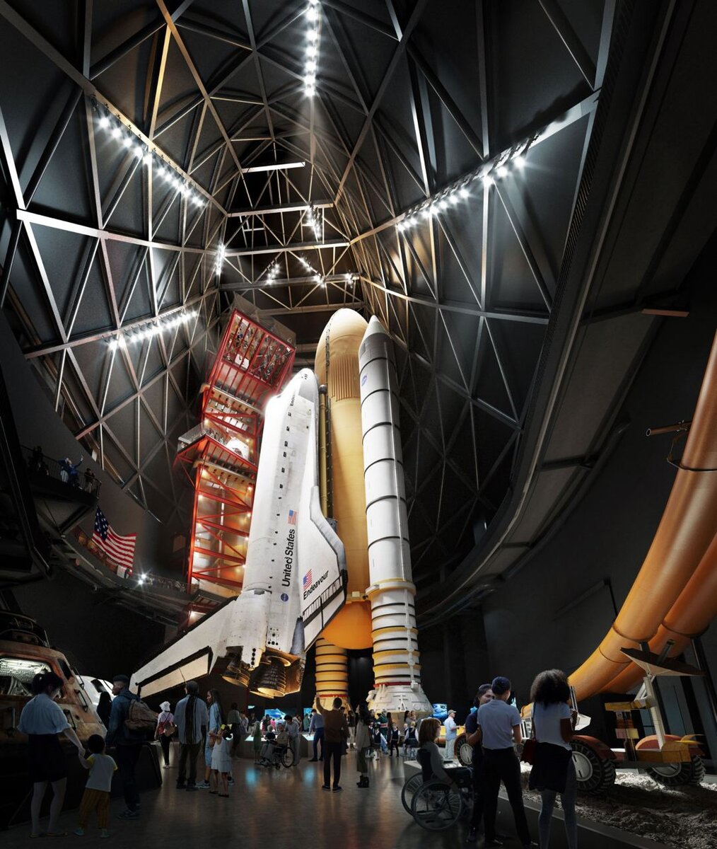 Space shuttle Endeavour | Brick Visual | ZGF Architects | California Science Center