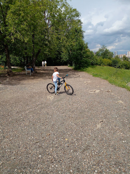 внук подруги катался на арендованной в начале парке велосипеде
