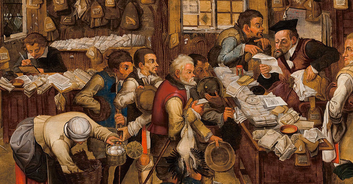 очередь заемщиков в древней Руси