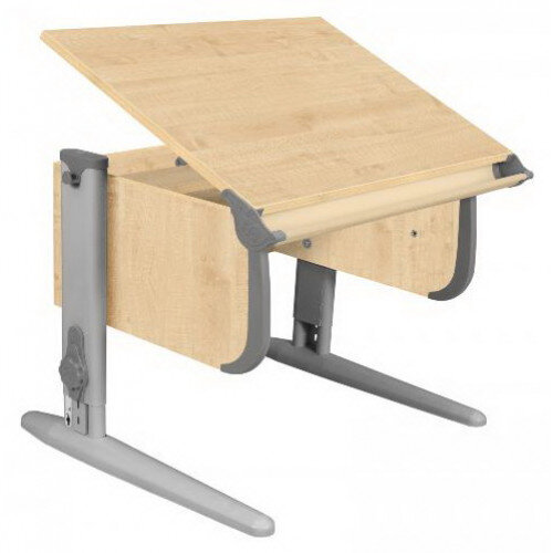 Парта ДЭМИ СУТ 24 в цвете "клен" с серым кантом