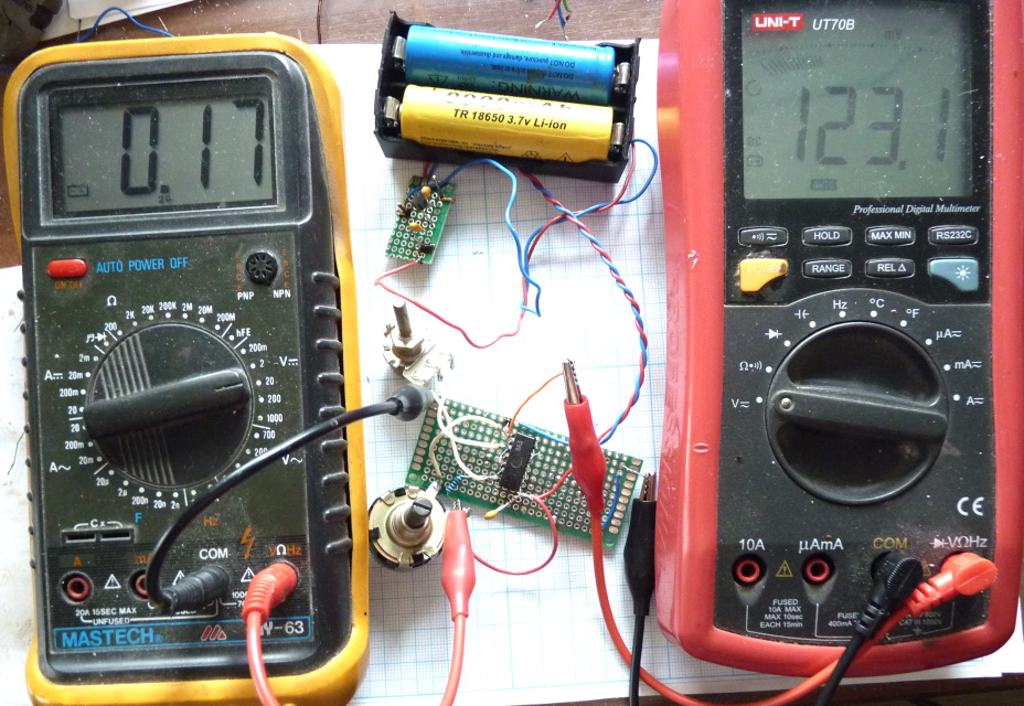 Рис. 2. Измерение параметров триггера.