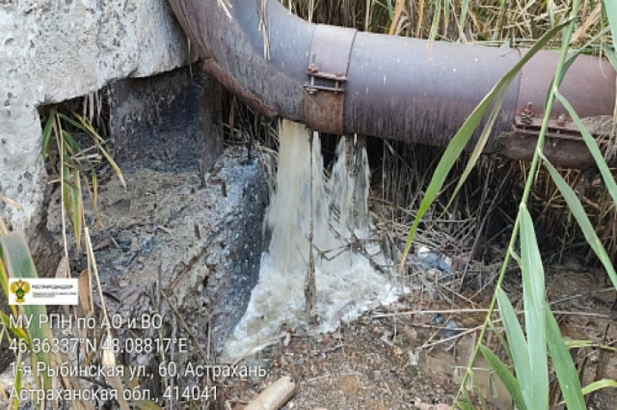    За слив нечистот в ерик Казачий в Астрахани взыскали почти миллион рублей