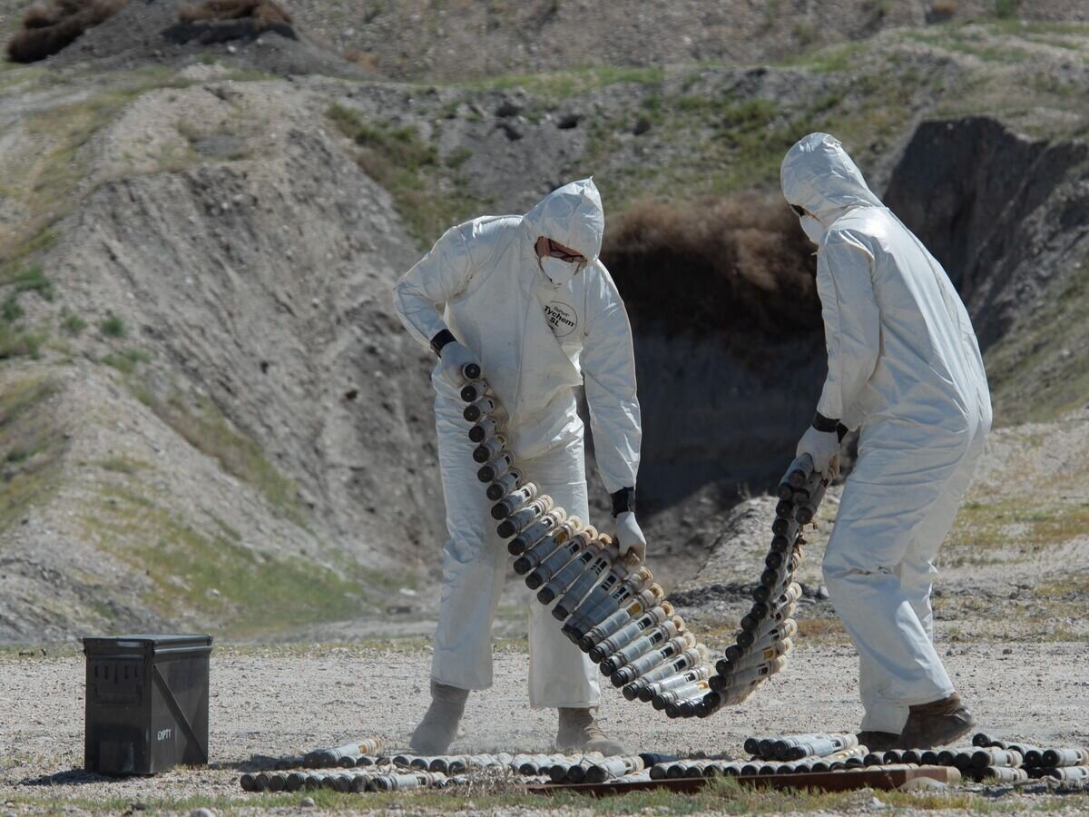    Снаряды с обедненным ураном на территории военного склада в штате Юта, США© Фото : U.S. Air National Guard / Staff Sgt. Nicholas Perez
