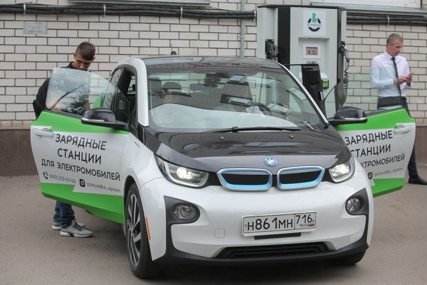 Татарстан собирается довести количество станций для зарядки электрокаров до 200. Ринат Назметдинов/realnoevremya.ru 