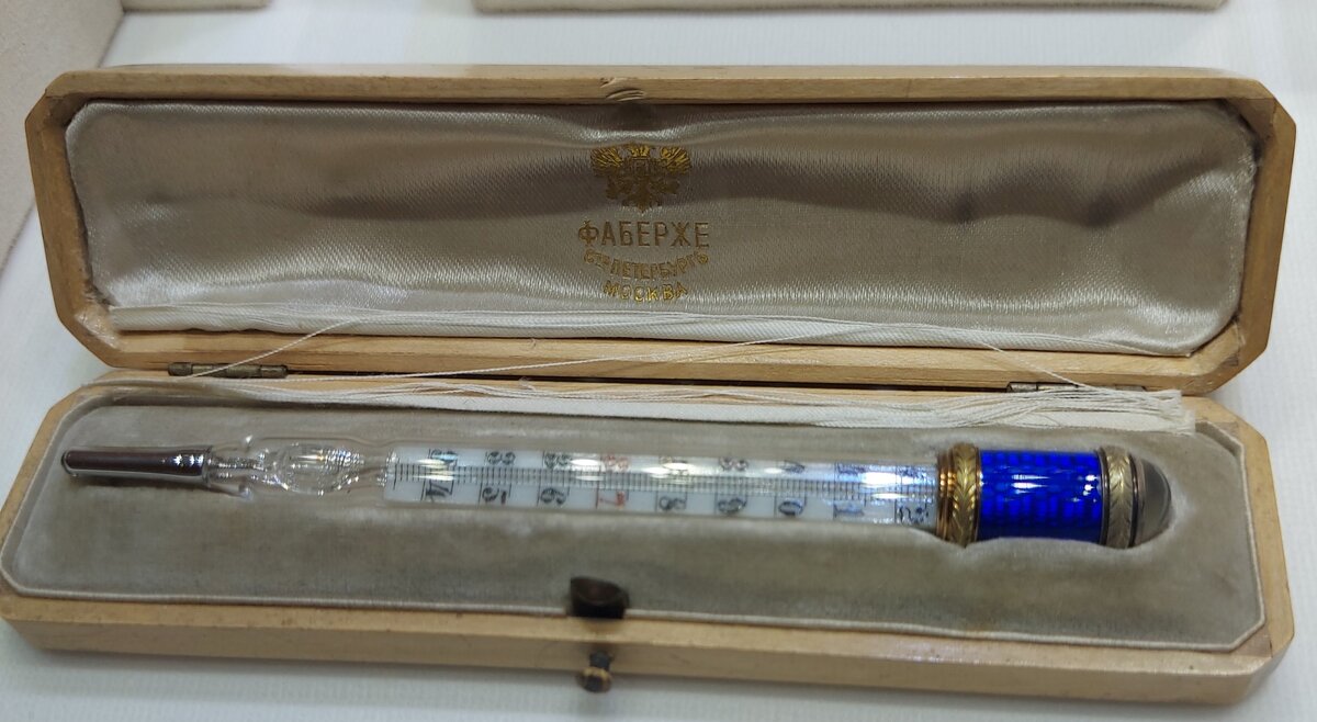 Градусник от фирмы Фаберже, фото автора статьи, 2021г. Хотели бы себе такой? 