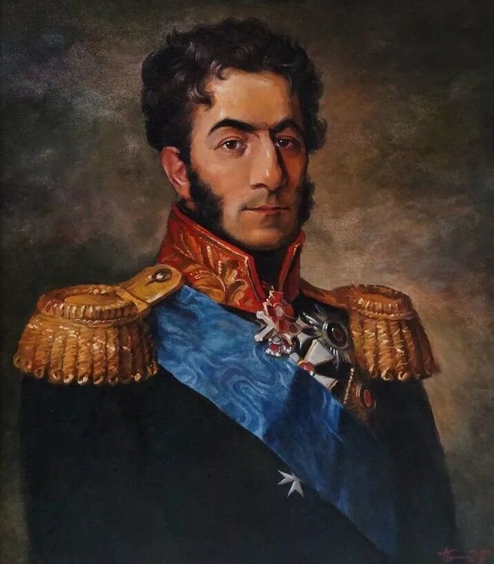 Портрет П.И. Багратиона. Джордж Доу. Государственный Эрмитаж, Санкт-Петербург.