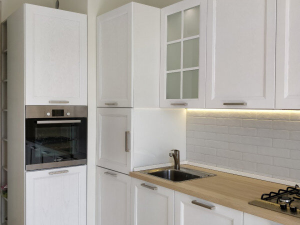 Интерьер маленькой кухни