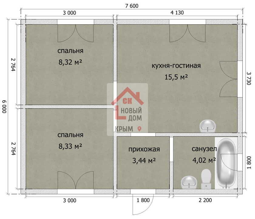 Каркасный дом 9,9х9 м (Проект Сити-6) - цены, фото Karkascity