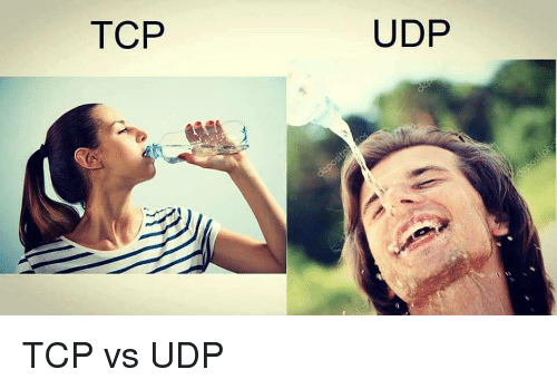 Оба термина относятся к транспортному уровню модели OSI и является транспортными протоколами. TCP - надежный и проверяет доставку - подходит для чувствительного к потерям трафика, а UDP допускает потерю данных.