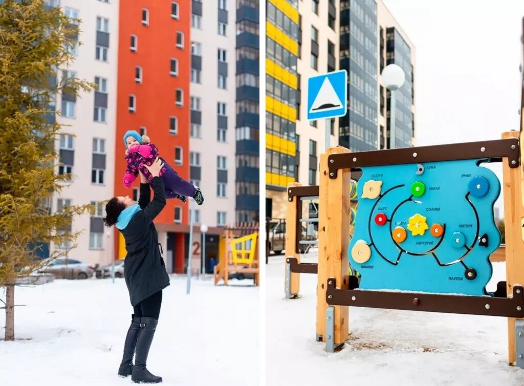 «При выборе квартиры искали жилой комплекс с большим количеством детских площадок и парком рядом с домом, чтобы супруга, пока я на работе, могла гулять с детьми».