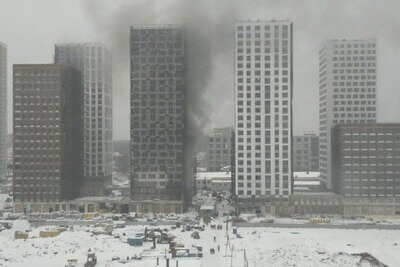    Возгорание в Москве на ул.Тагильской ©Елизавета Чепелева РИАМО