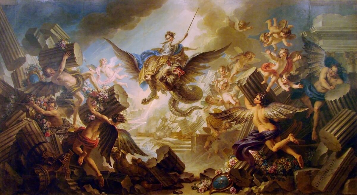 Шарль-Антуан Куапель (Charles Antoine Coypel; 1694—1752) «Ринальдо разрушает дворец Армиды»