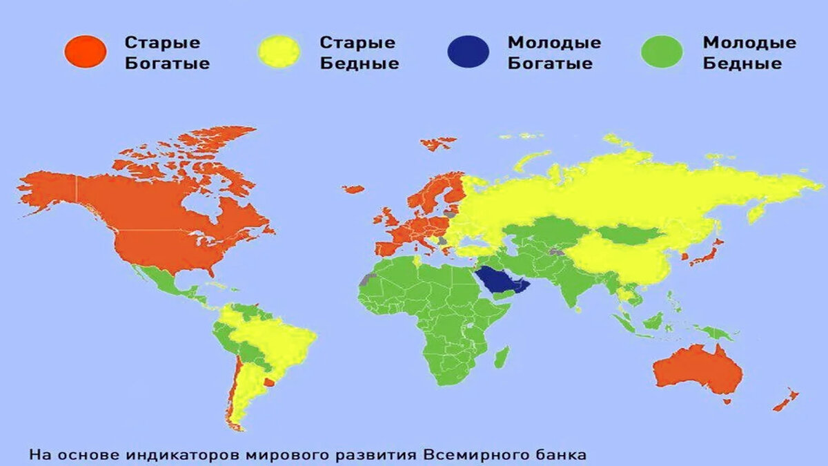 Карта с правильными размерами стран